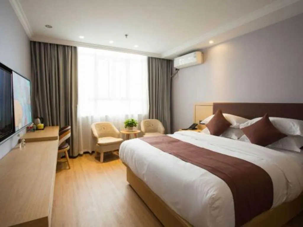 Bed in GYA Hotel Shanghai Songjiang Wanda Plaza