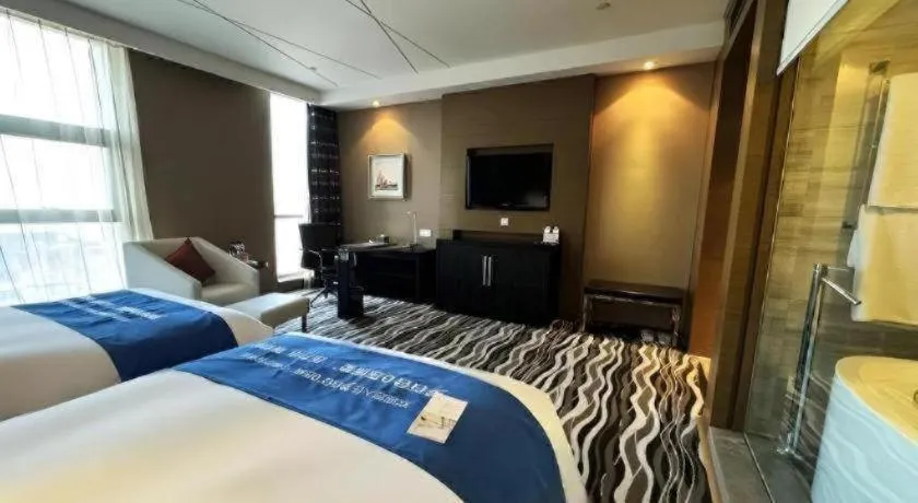 Bed in Brigh Radiance Hotel Yantai