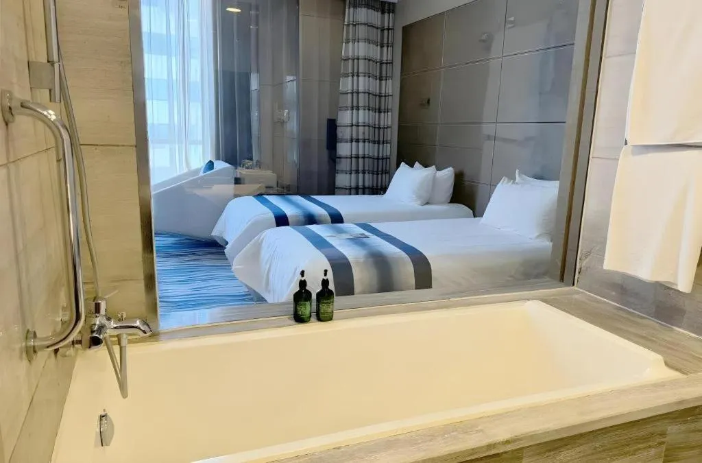Bed in Brigh Radiance Hotel Yantai