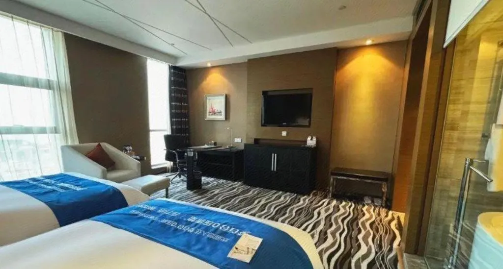 Bed in Brigh Radiance Hotel Yantai