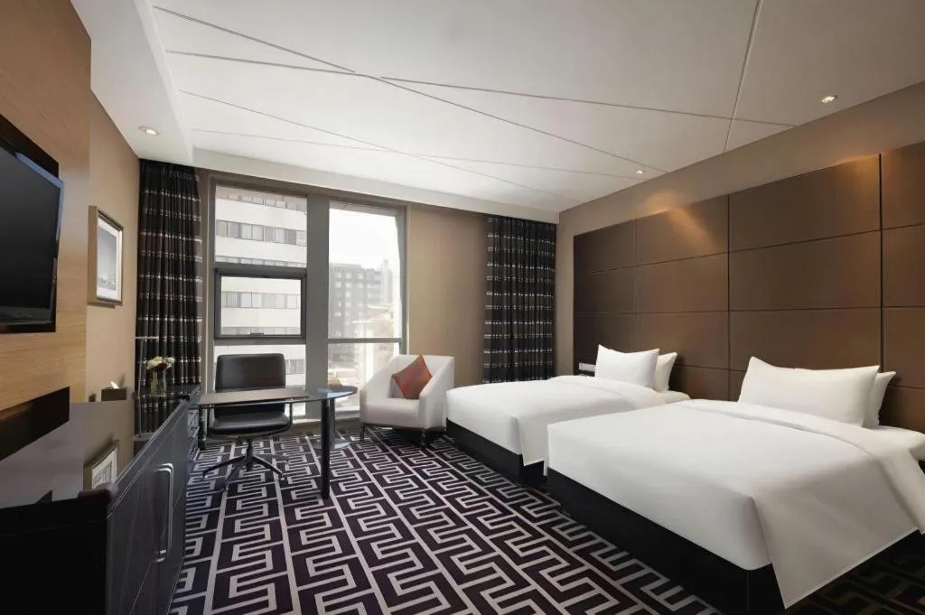 Bed in Brigh Radiance Hotel Yantai