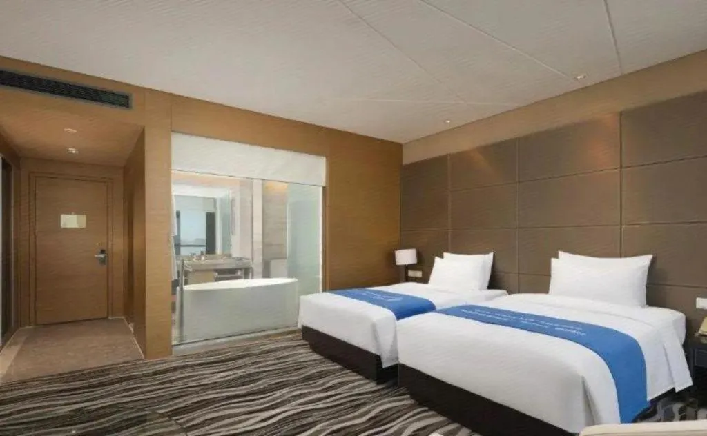 Bed in Brigh Radiance Hotel Yantai