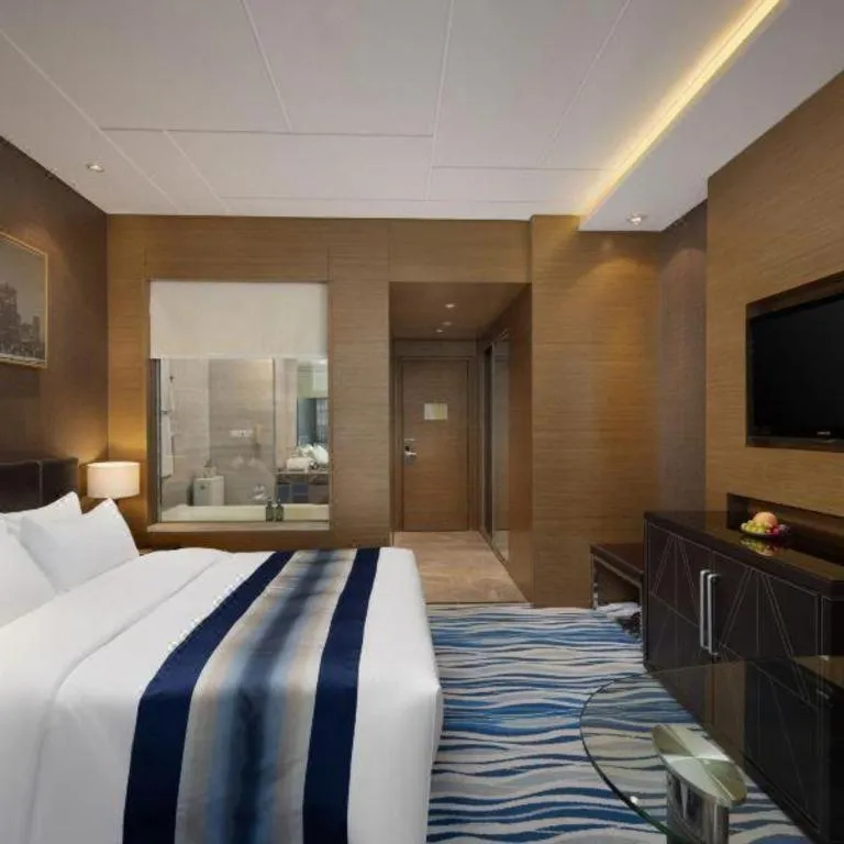 Bed in Brigh Radiance Hotel Yantai