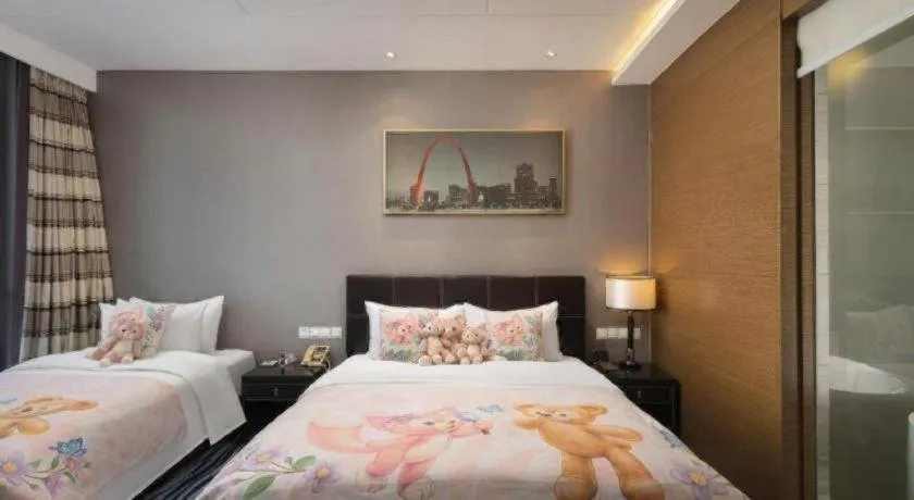 Bed in Brigh Radiance Hotel Yantai