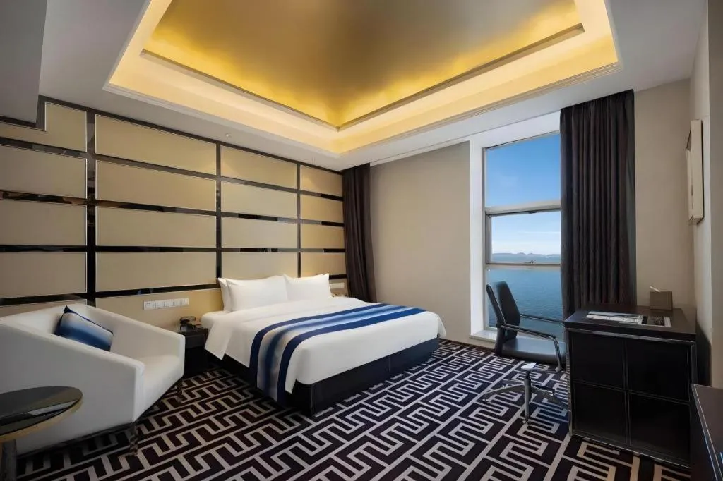Bed in Brigh Radiance Hotel Yantai