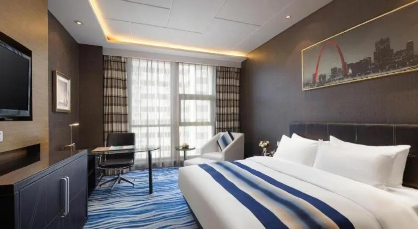 Bed in Brigh Radiance Hotel Yantai