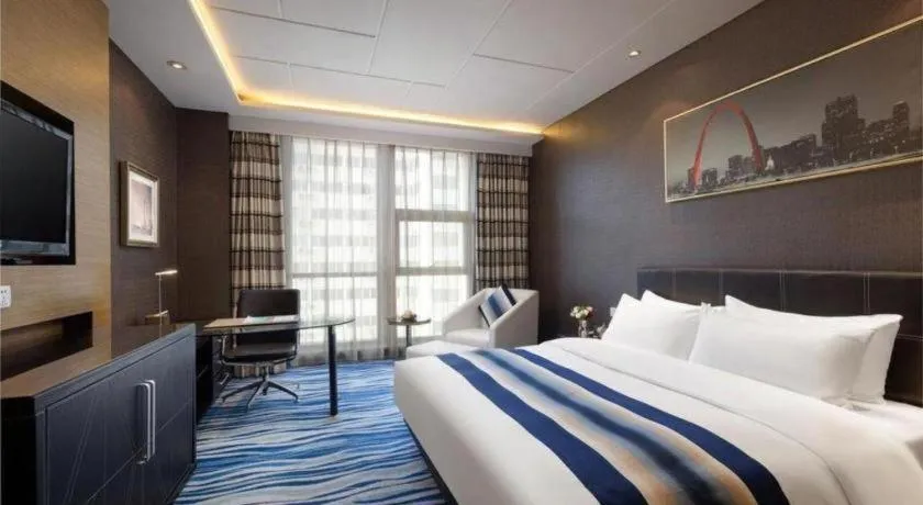 Bed in Brigh Radiance Hotel Yantai