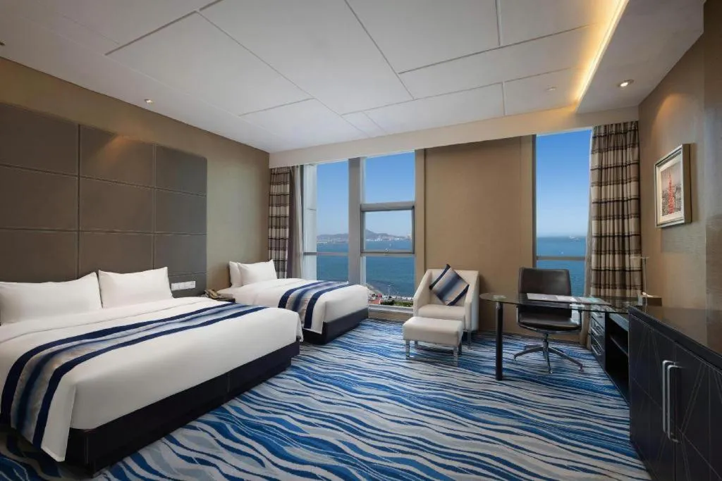 Bed in Brigh Radiance Hotel Yantai