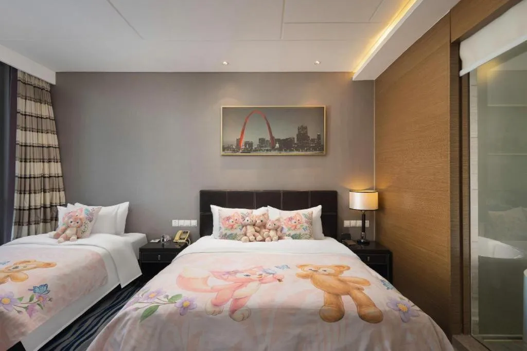 Bed in Brigh Radiance Hotel Yantai