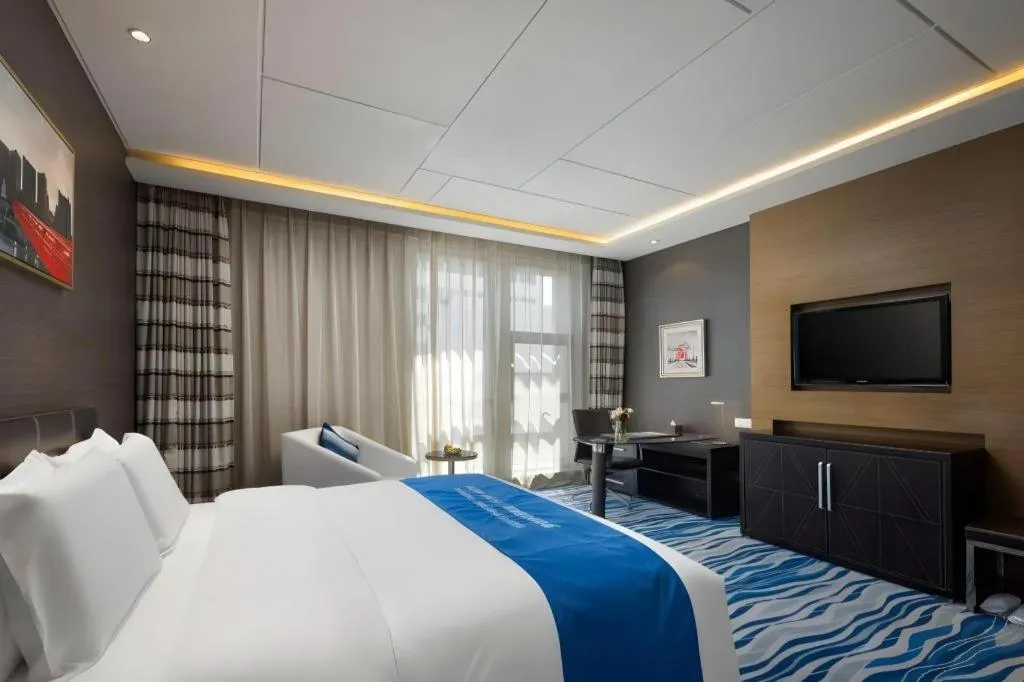 Bed in Brigh Radiance Hotel Yantai