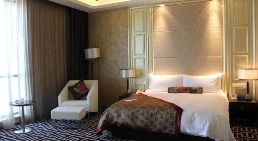 Bed in Brigh Radiance Hotel Yantai