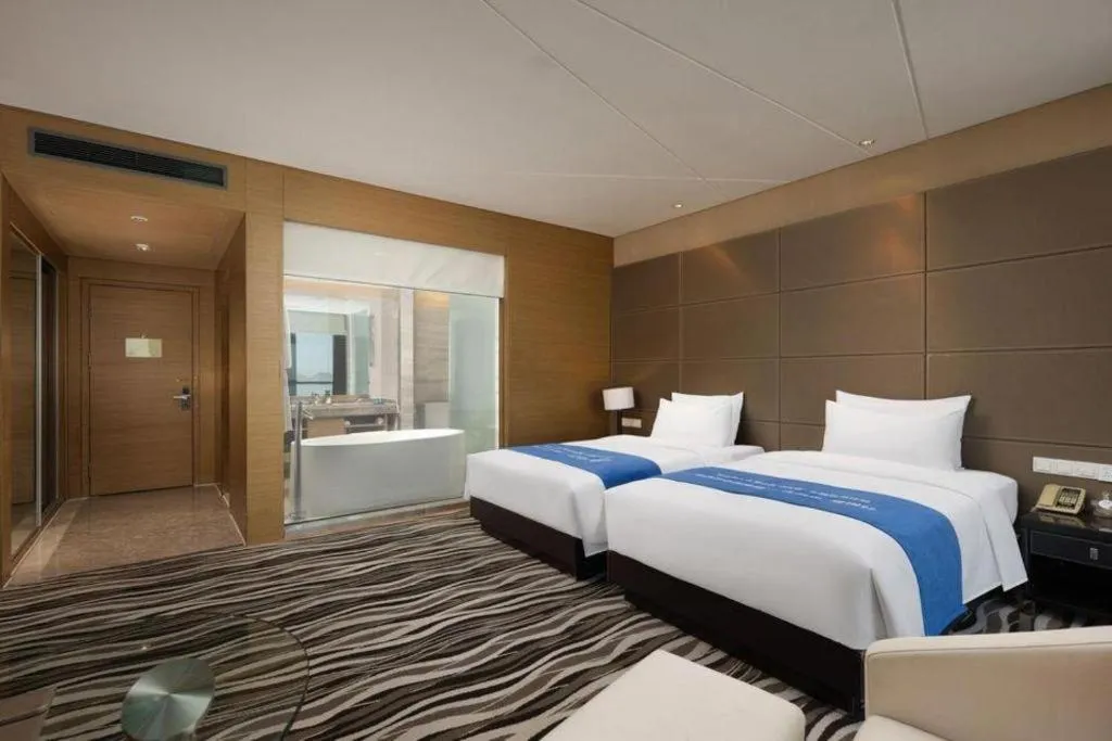 Bed in Brigh Radiance Hotel Yantai