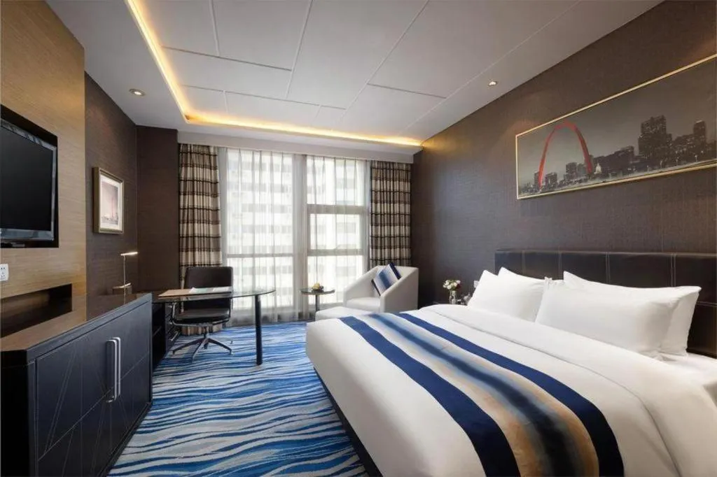 Bed in Brigh Radiance Hotel Yantai