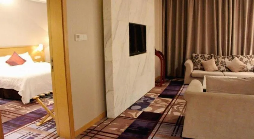 Bed in Zhangjiagang Jiangnan Garden Hotel