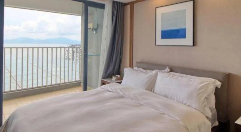 Bed in Island Skylight Resort