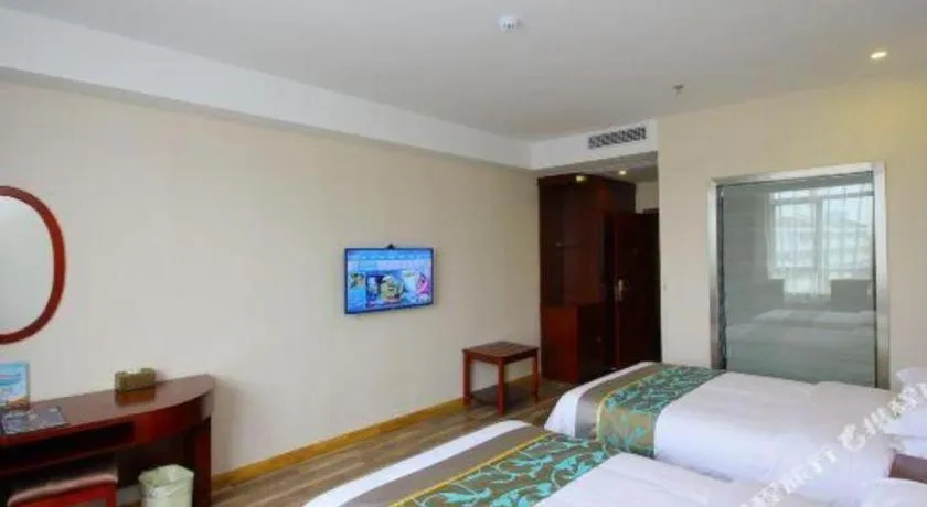 Bed in GreenTree Inn Jiangsu Changzhou Henglin Town Shuntong Road Express Hotel