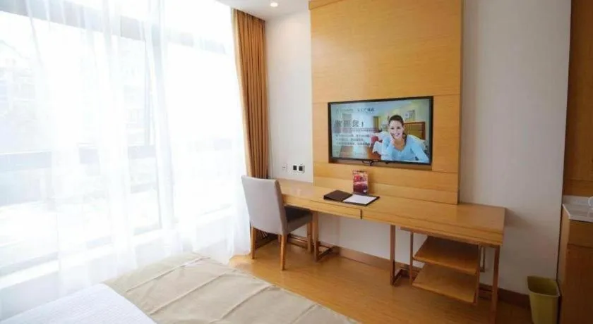 Bed in GreenTree Inn Suzhou Changshu North Haiyu Road Changhui Square Express Hotel