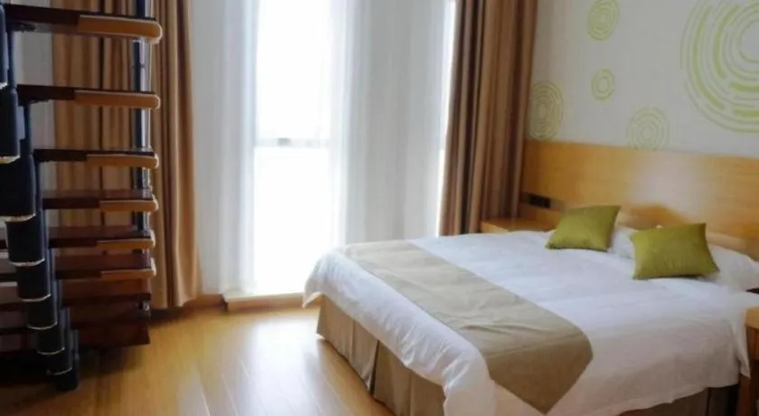 Bed in GreenTree Inn Suzhou Changshu North Haiyu Road Changhui Square Express Hotel
