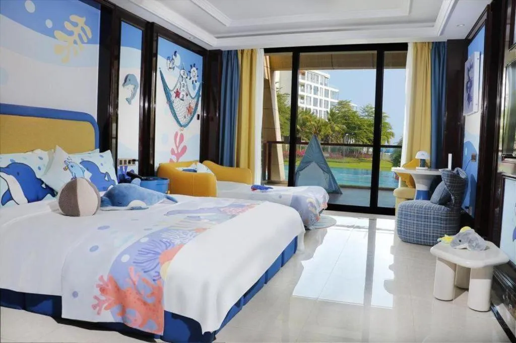 Bed in Jinsha Seaview Hotel Sanya