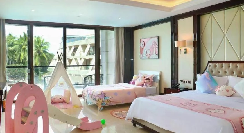 Bed in Jinsha Seaview Hotel Sanya