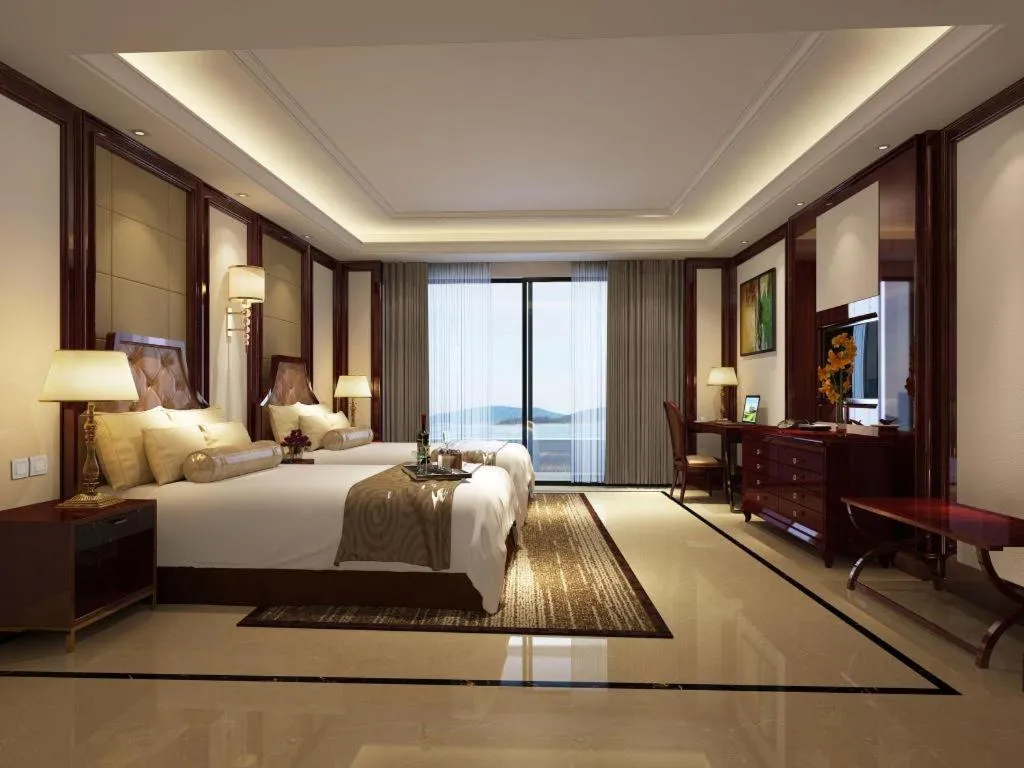 Bed in Jinsha Seaview Hotel Sanya