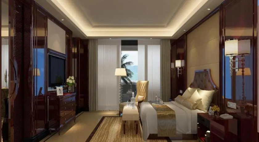 Bed in Jinsha Seaview Hotel Sanya