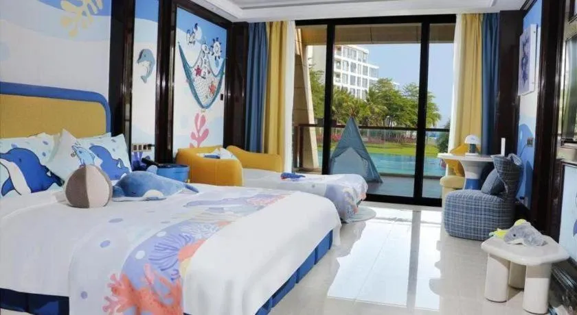 Bed in Jinsha Seaview Hotel Sanya