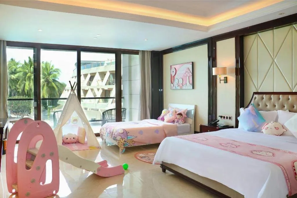 Bed in Jinsha Seaview Hotel Sanya