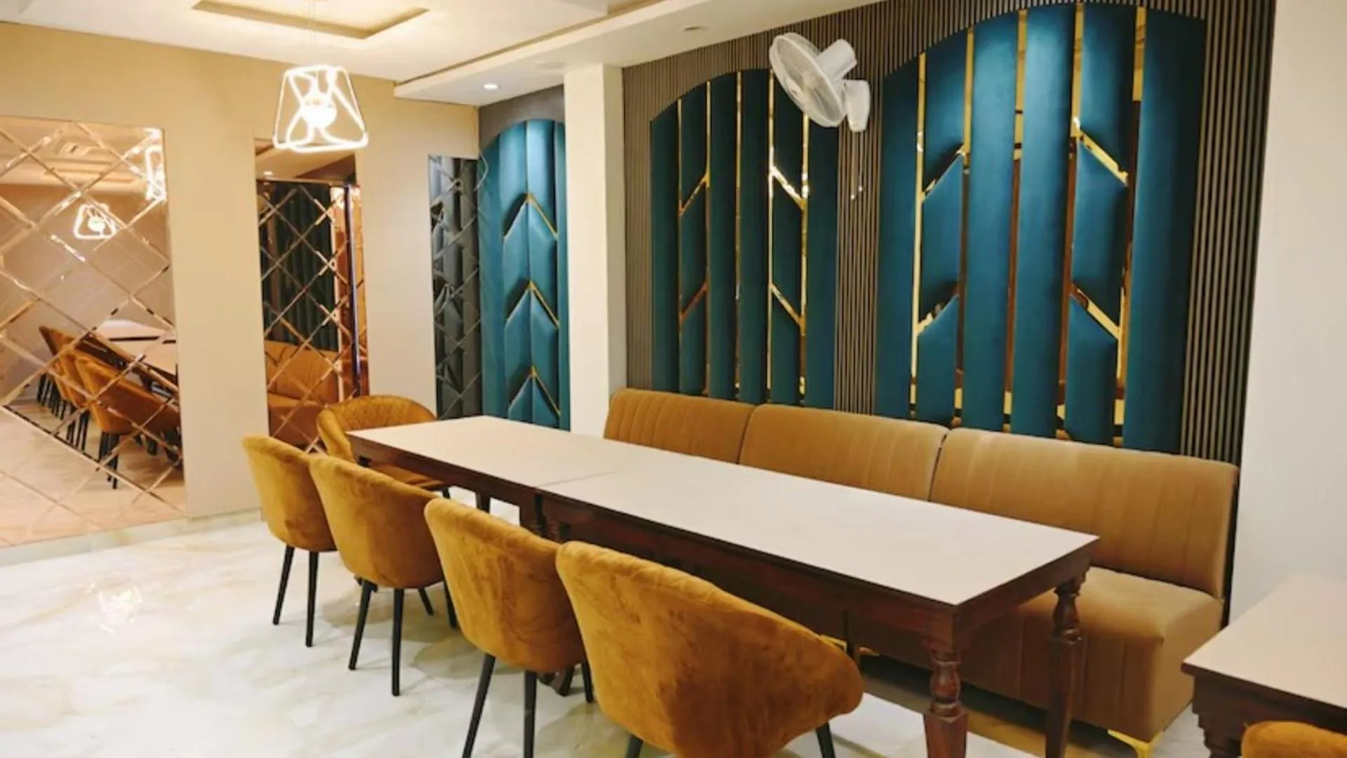 Seating area in The Posh Hotel