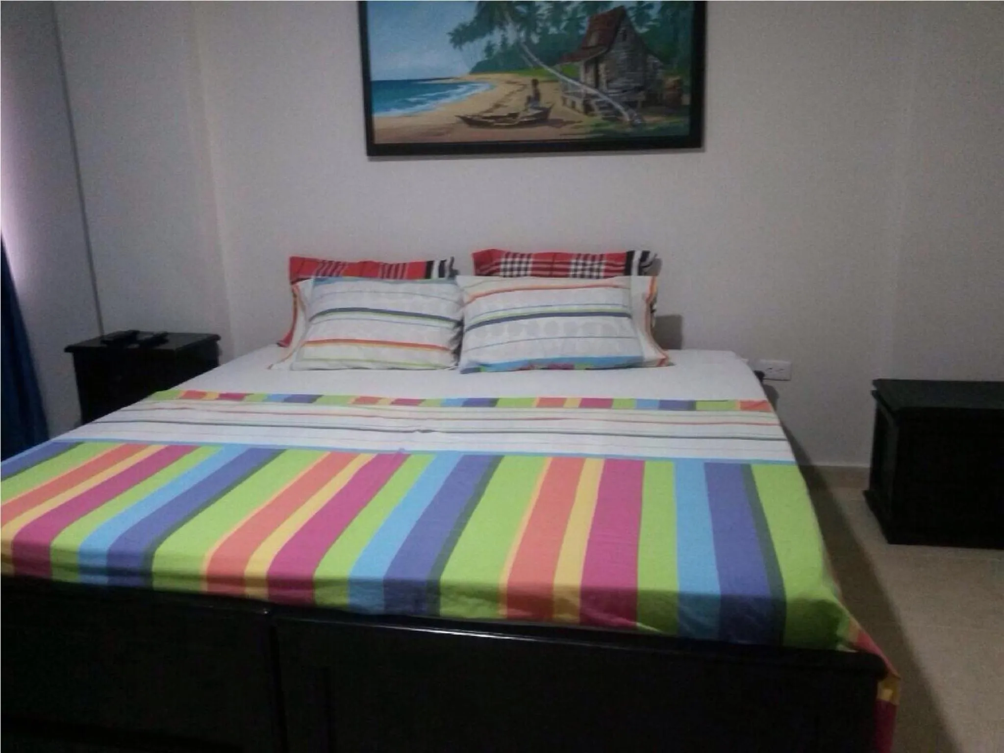 Bed in Caribbean Island Hotel piso 1