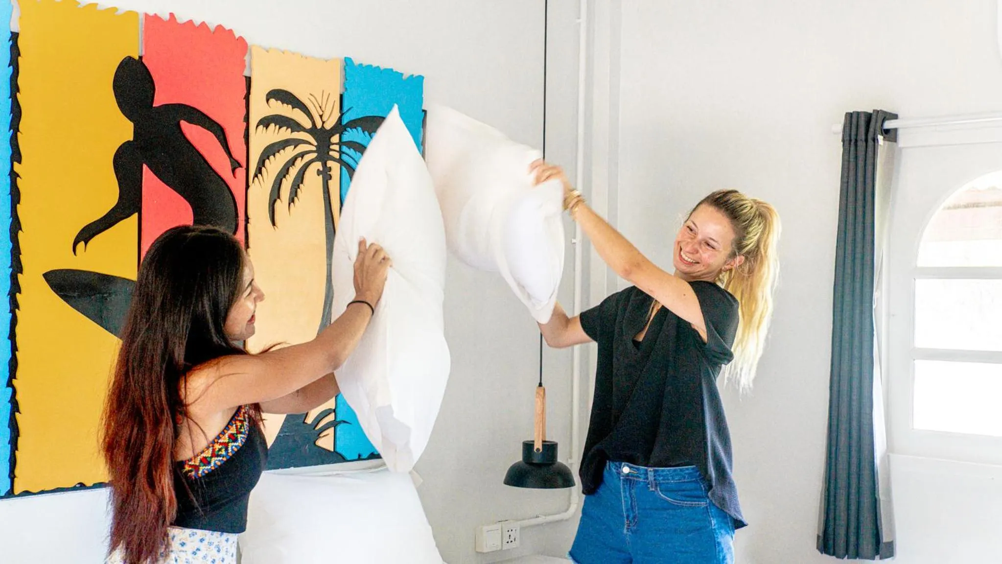 People in Slumber Party Beach Club and Resort Koh Phangan