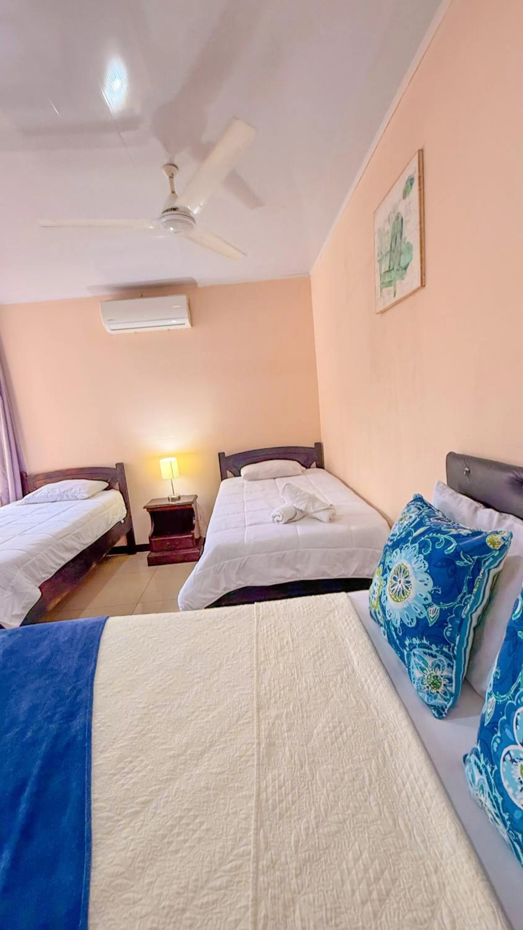 air conditioner, Bed in Hotel Beachfront Vista Hermosa