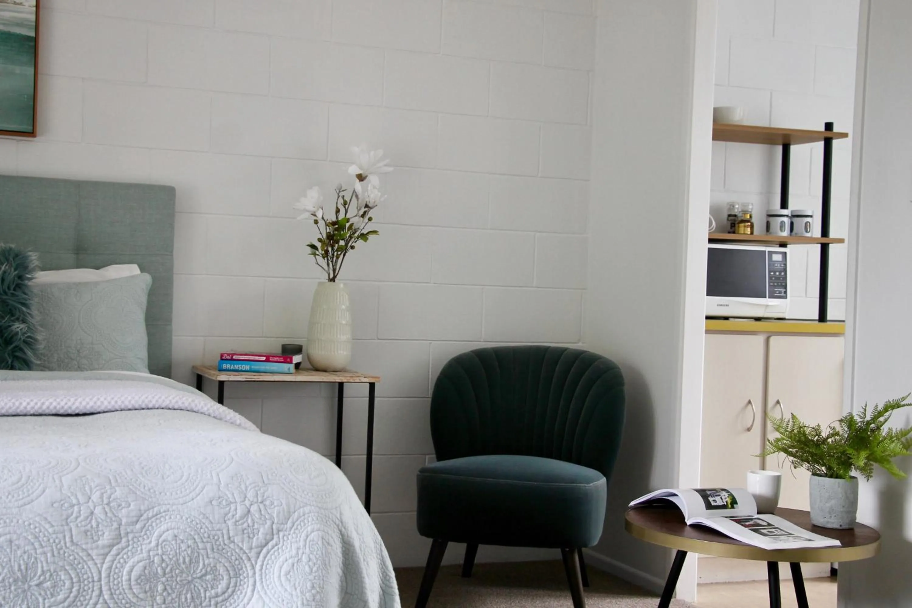 Bed in Oceans 88 Whitianga Coastal Suites