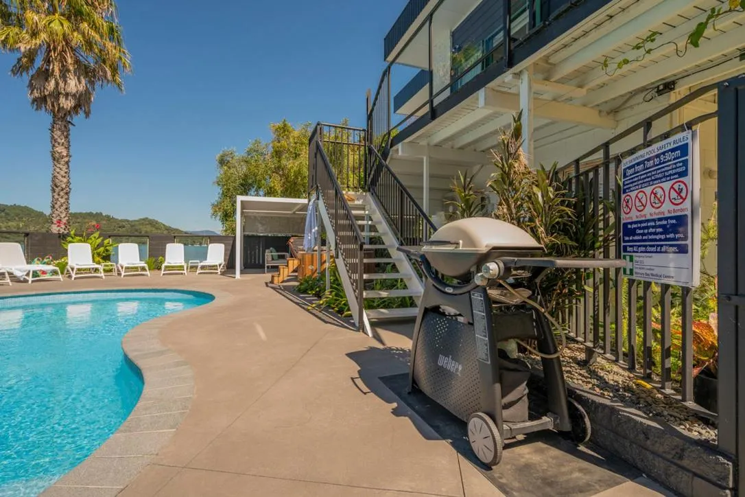 BBQ facilities in Oceans 88 Whitianga Coastal Suites