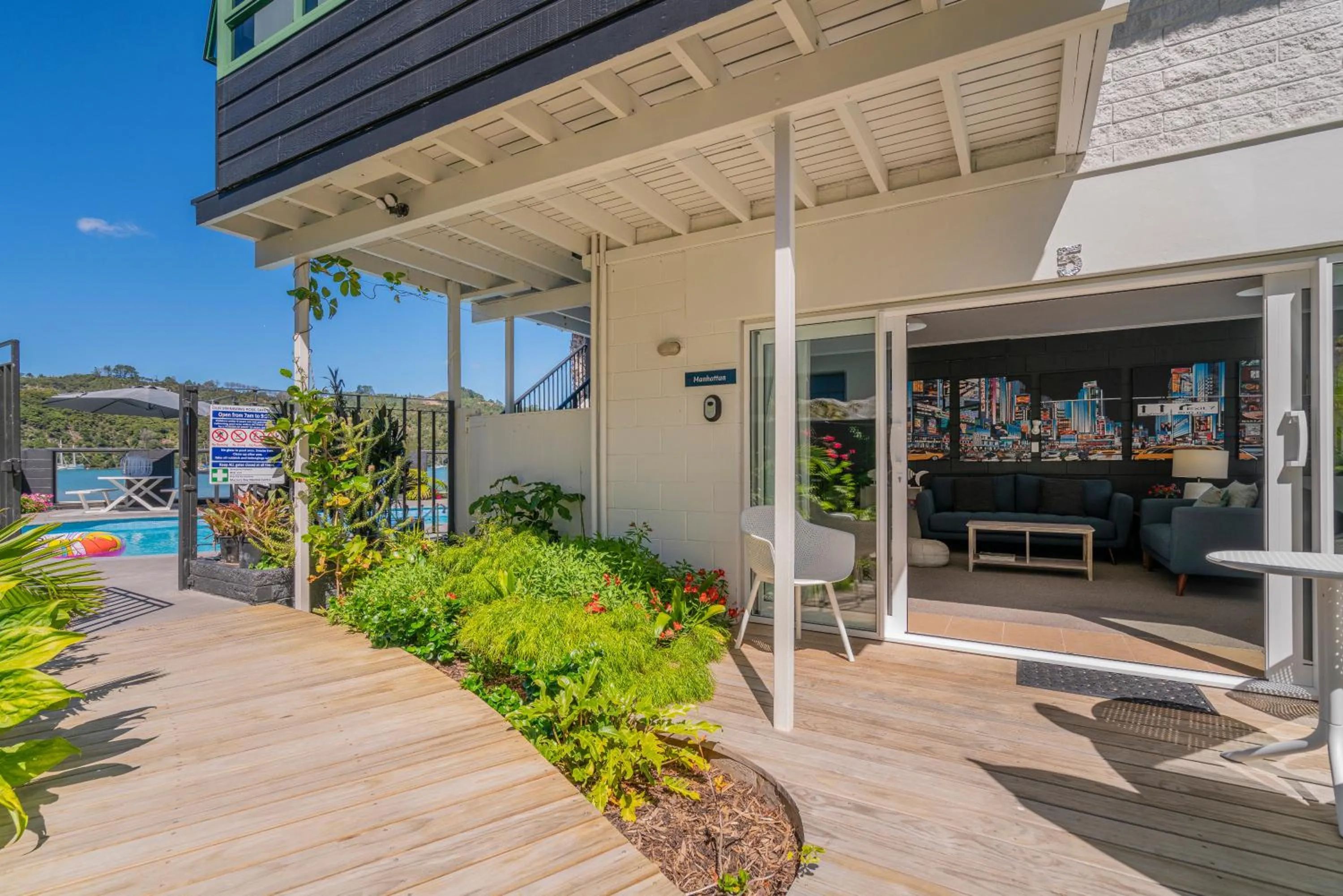 Garden in Oceans 88 Whitianga Coastal Suites