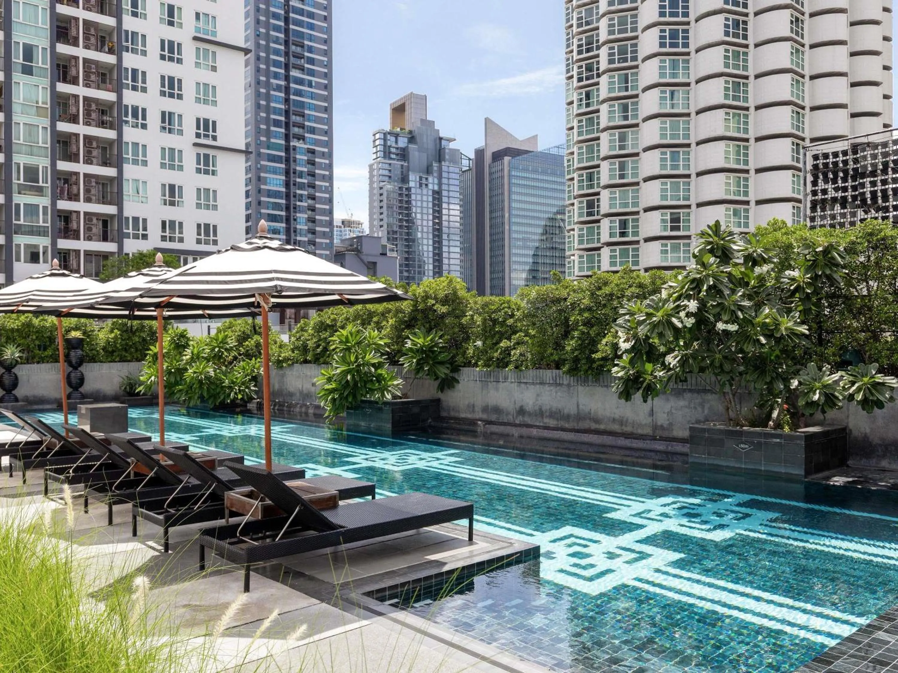 Pool view in Mövenpick Hotel Sukhumvit 15 Bangkok