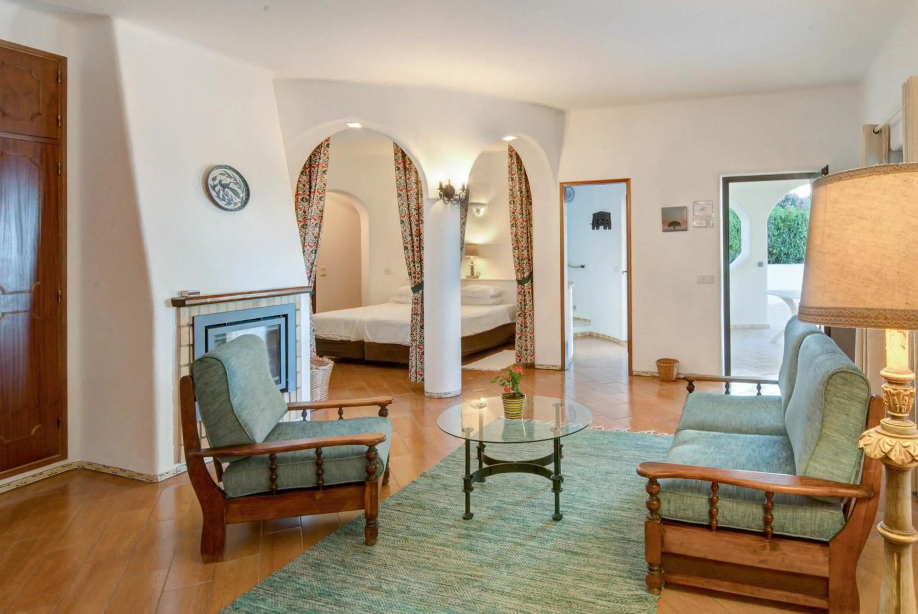 Living room, Bed in Algar Seco Parque