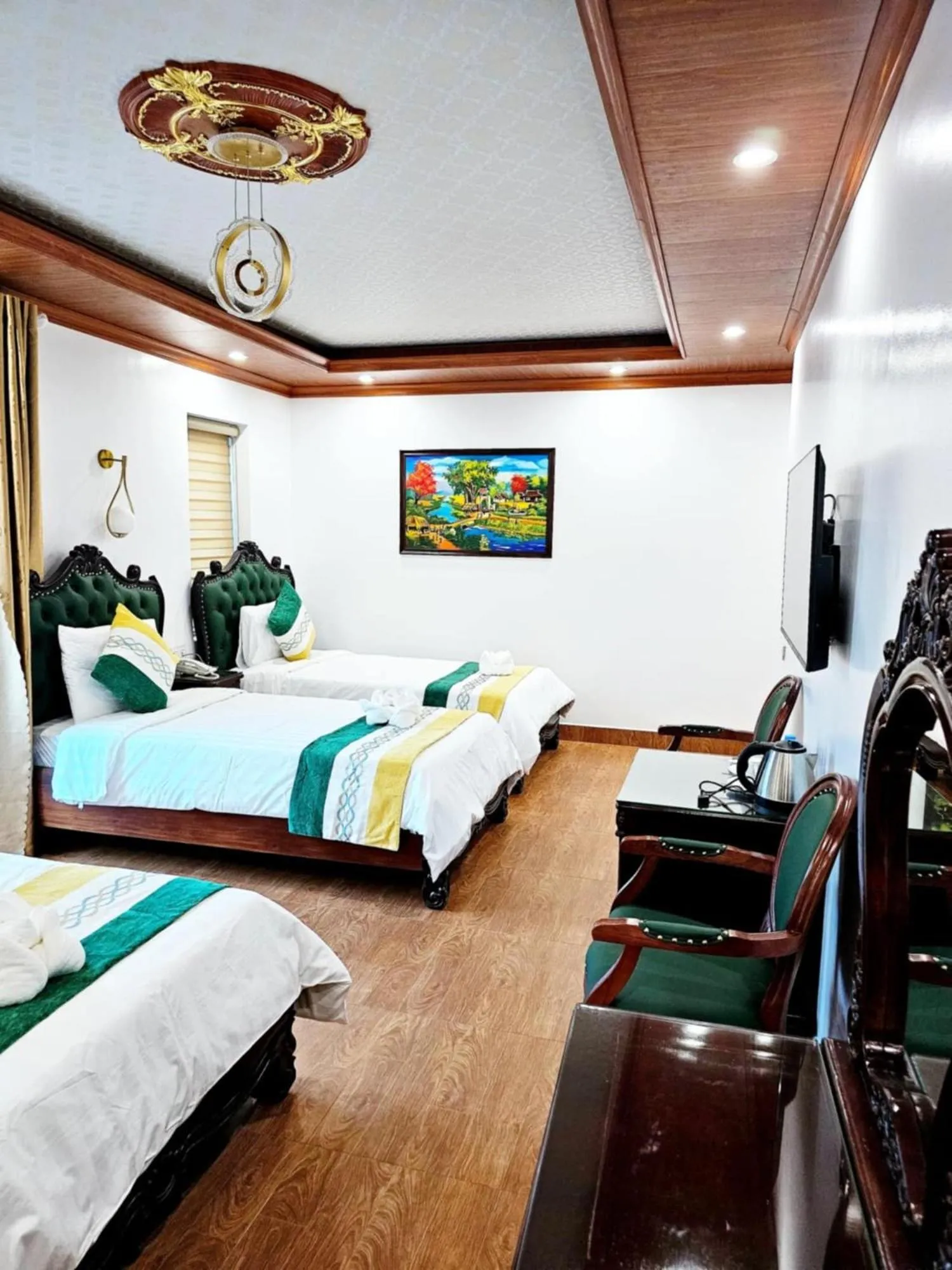 furniture, Bed in Sky hotel