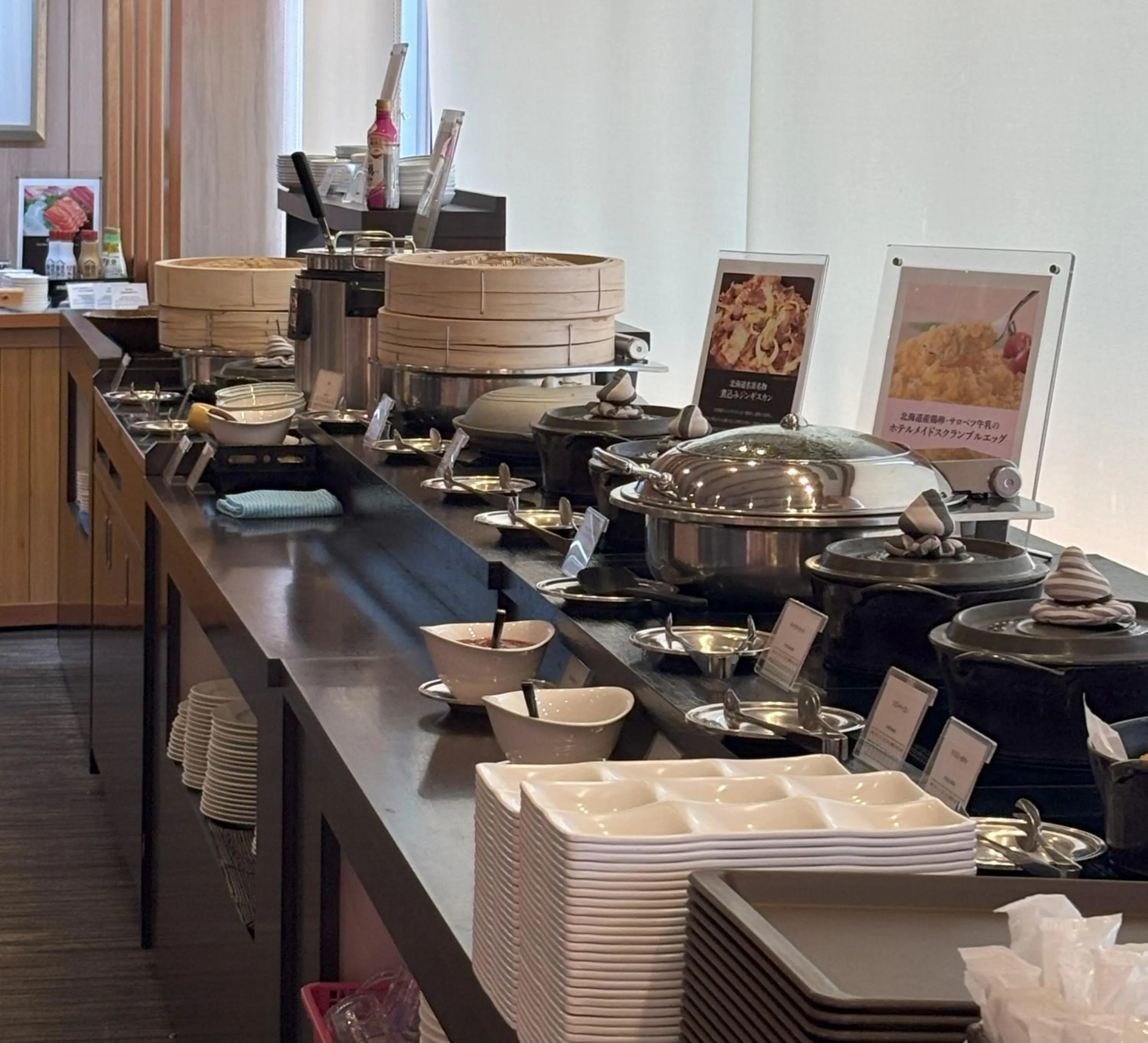 Buffet breakfast in Surfeel Hotel Wakkanai