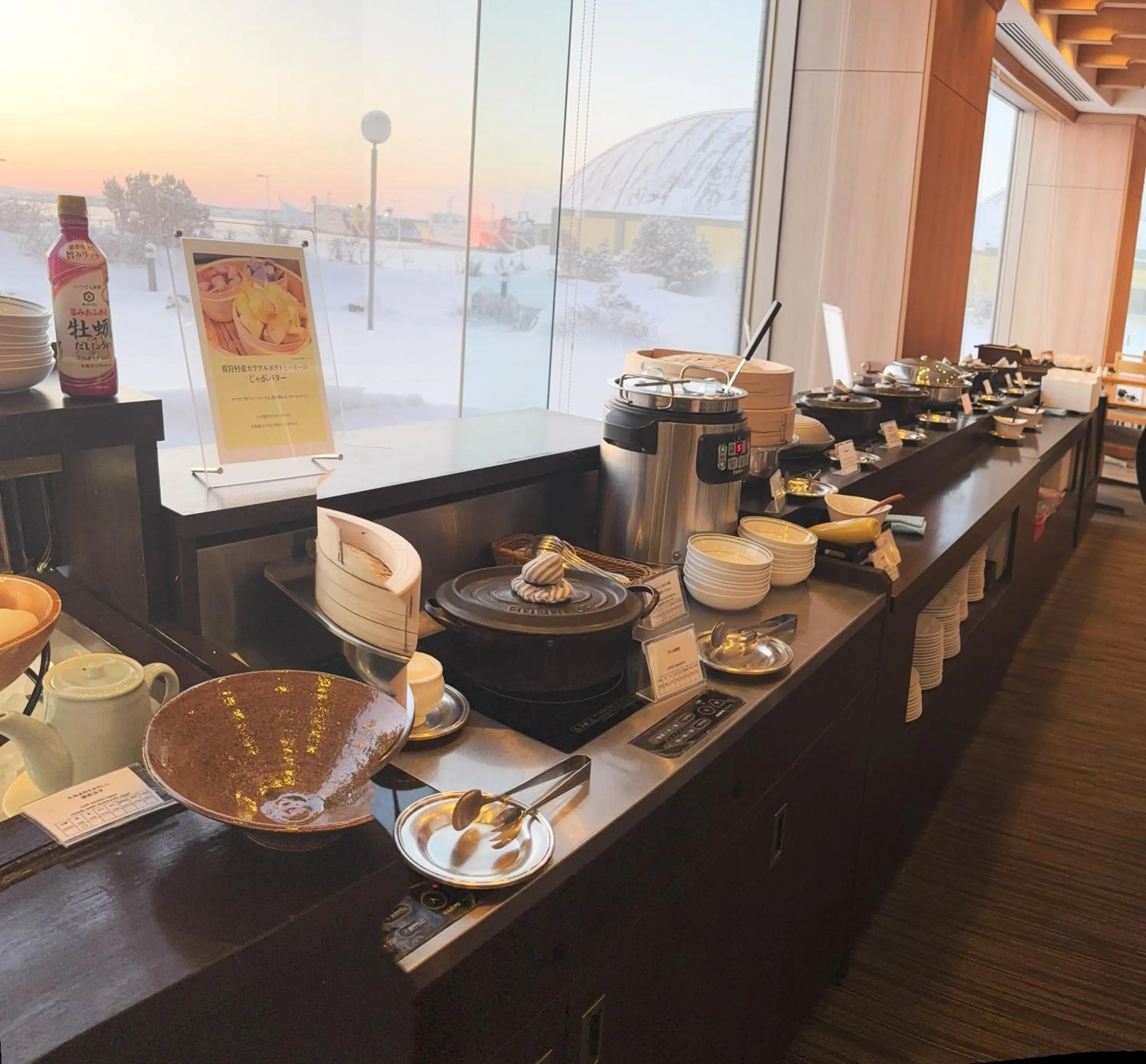 Buffet breakfast in Surfeel Hotel Wakkanai