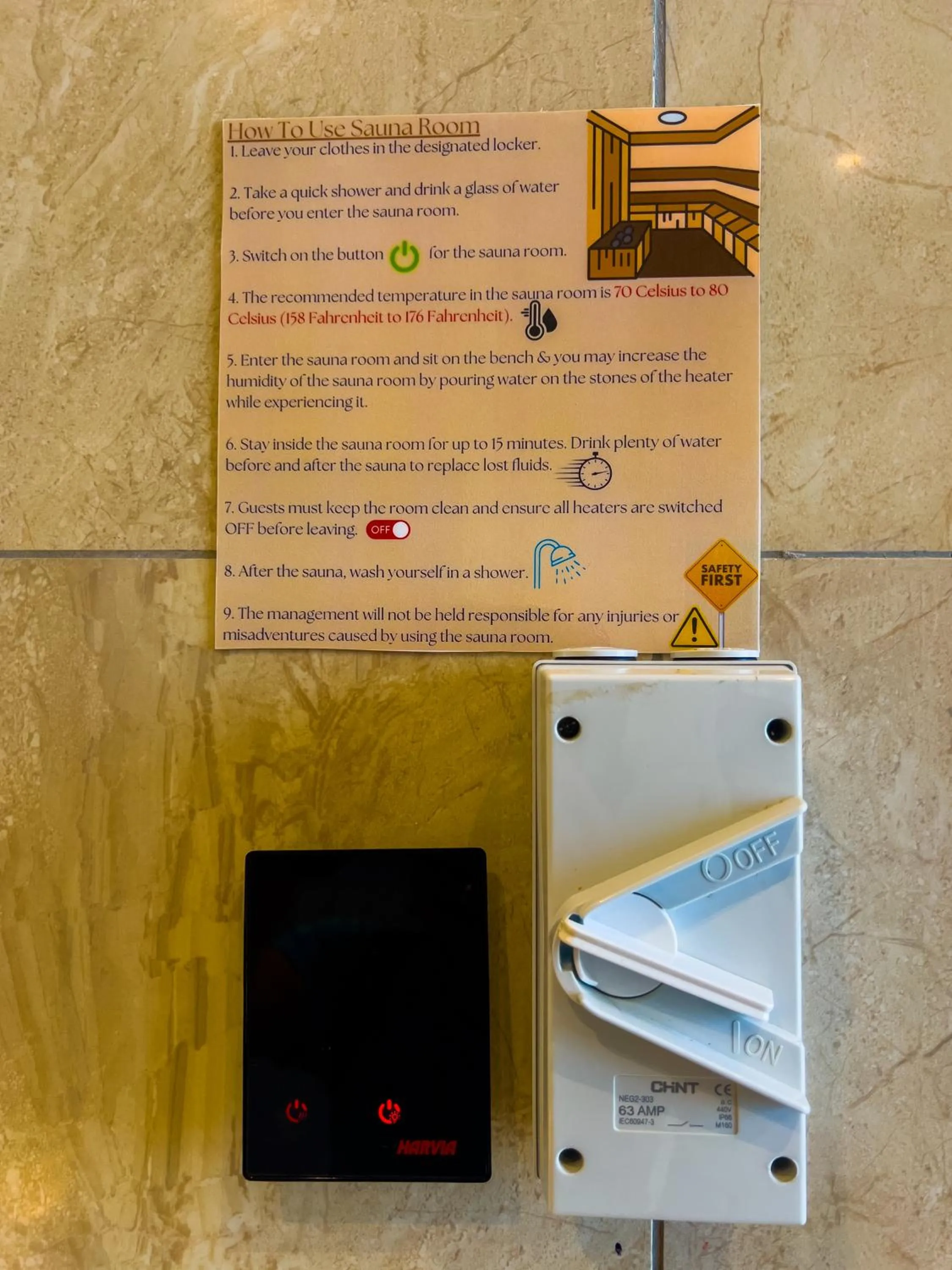 Steam room in Axon Residence KLCC - AX HOME