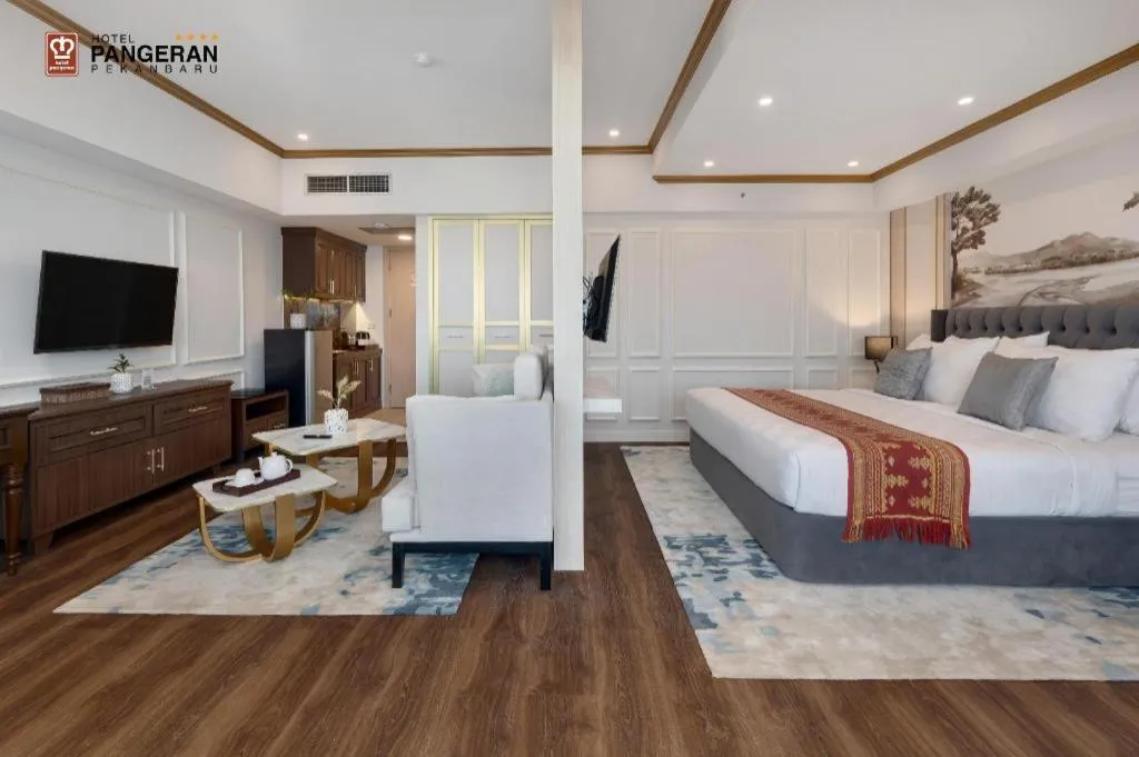 Bed in Hotel Pangeran