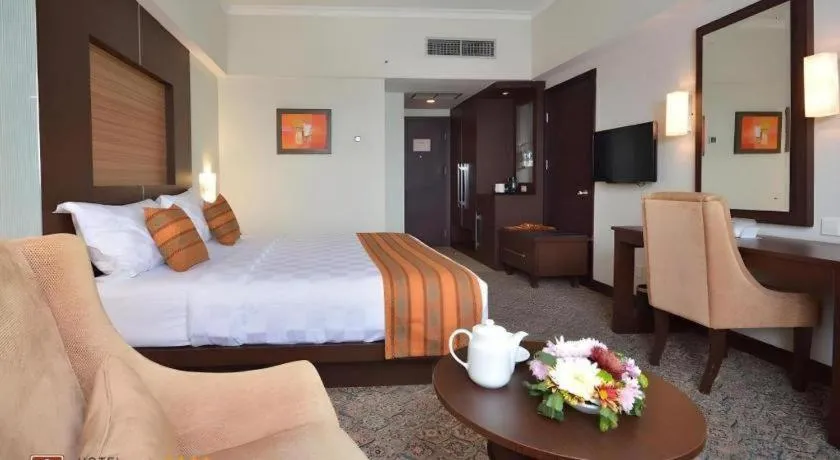 Bed in Hotel Pangeran