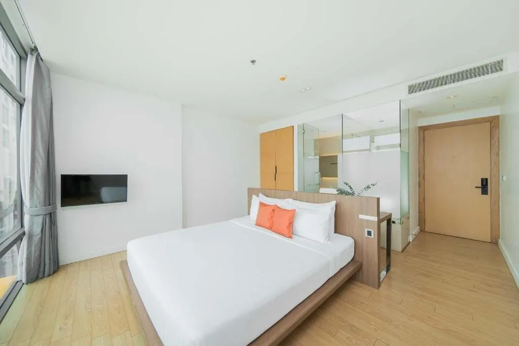 Bed in Seven Zea Chic Hotel