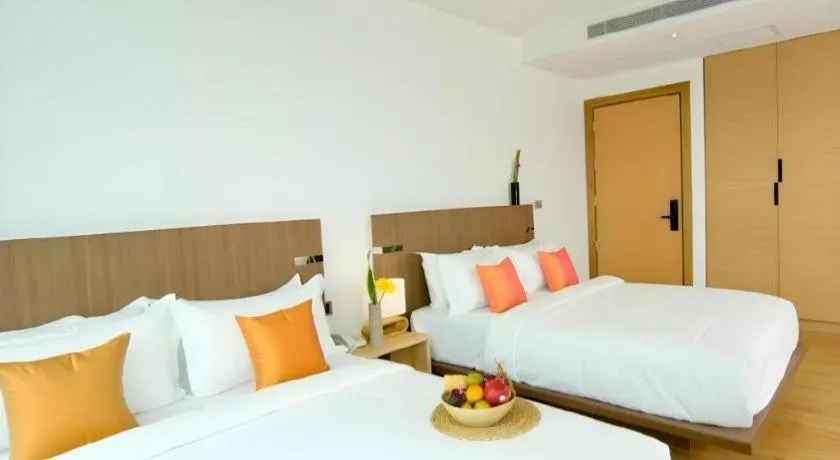 Bed in Seven Zea Chic Hotel