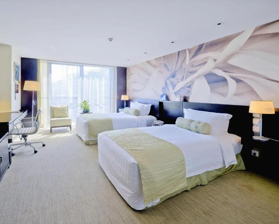 Bed in China National Convention Center Grand Hotel