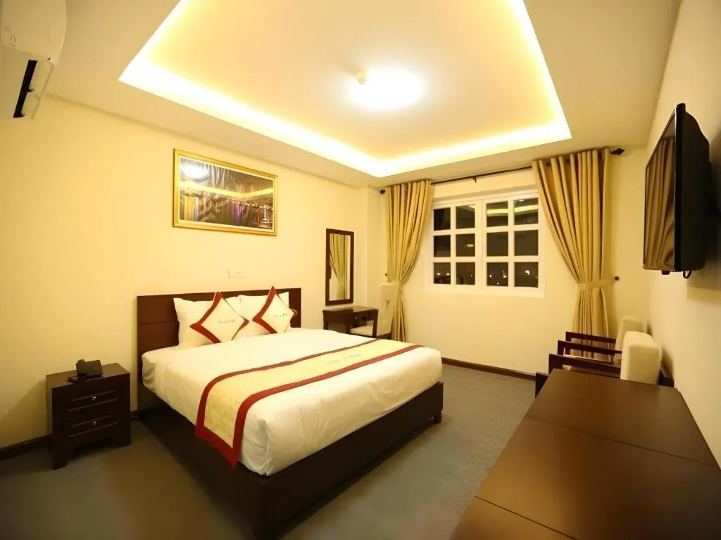 Bed in Tien Sa Hotel Da Nang