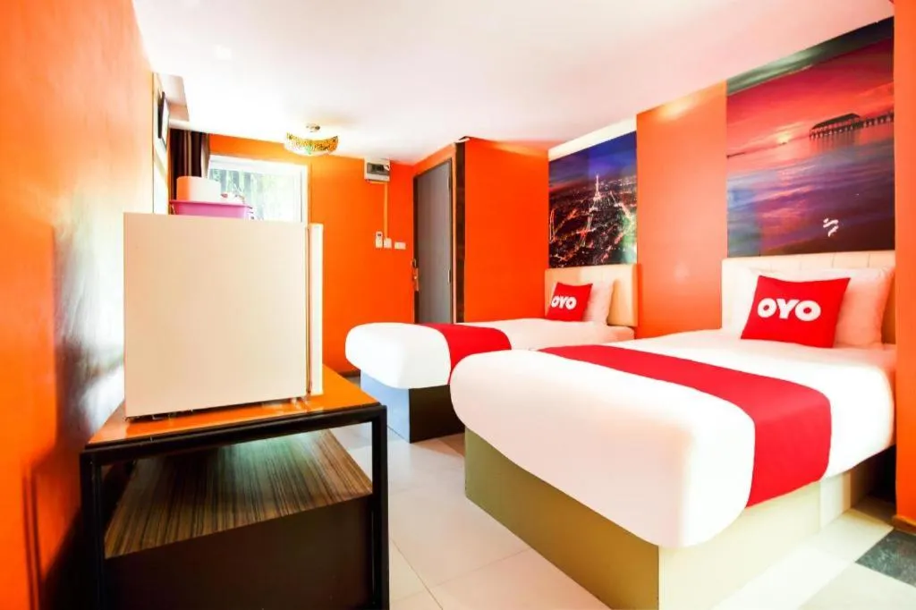 Bed in OYO 271 The Resort Romklao