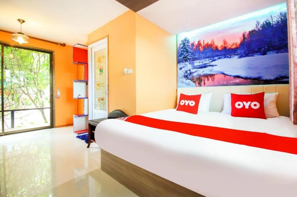 Bed in OYO 271 The Resort Romklao
