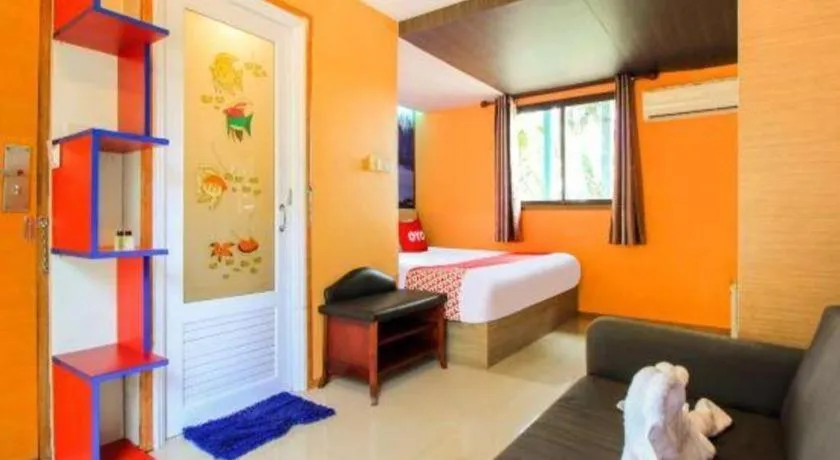 Bed in OYO 271 The Resort Romklao